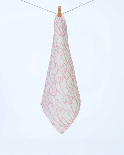 Cocoon Care Bamboo Muslin Wash Cloth-Dog Face Parade-Super Handy & Convenient-0-36 Months