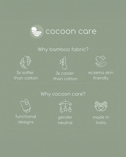 Cocoon Care Bamboo Muslin Wash Cloth-Super Handy And Convenient-Pack of 5-0-36 Months