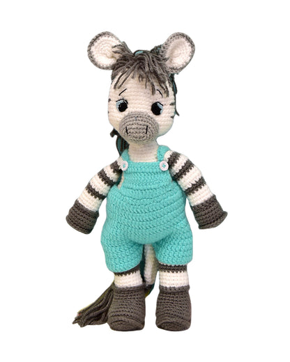 Happy Threads Albert the Zebra Soft Toy-Easily Washable-Plush Cuddly Toy For Newborn