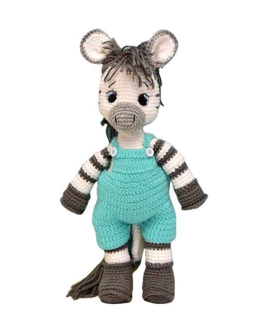 Happy Threads Albert the Zebra Soft Toy-Easily Washable-Plush Cuddly Toy For Newborn