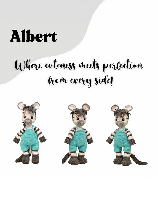 Happy Threads Albert the Zebra Soft Toy-Easily Washable-Plush Cuddly Toy For Newborn