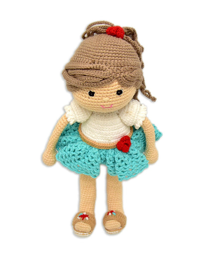 Happy Threads Katie Crochet Doll-Handcrafted-Easily Washable-9M+
