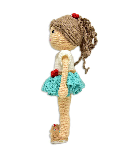 Happy Threads Katie Crochet Doll-Handcrafted-Easily Washable-9M+