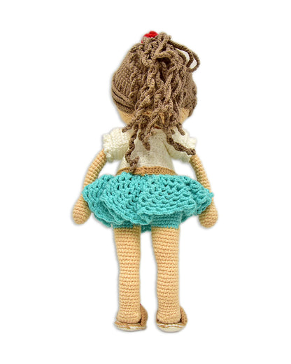 Happy Threads Katie Crochet Doll-Handcrafted-Easily Washable-9M+