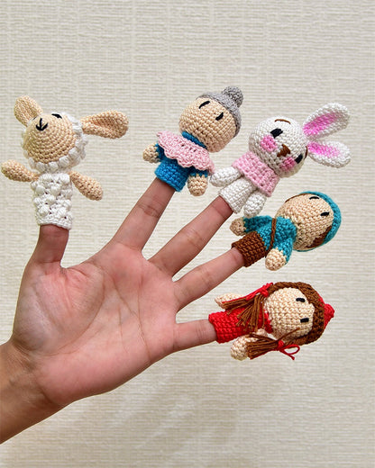 Happy Threads Red Riding Hood Finger Puppet Soft Toy-Easily Washable-Plush Cuddly Toy For Newborn