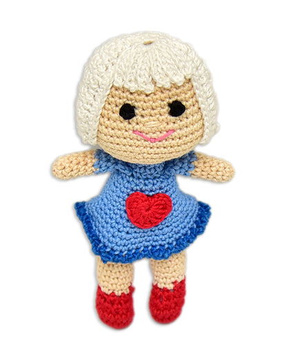 Happy Threads Kind Crochet Doll-Handcrafted-Assorted Color-Easily Washable-3M+