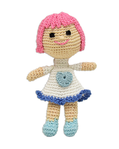Happy Threads Kind Crochet Doll-Handcrafted-Assorted Color-Easily Washable-3M+
