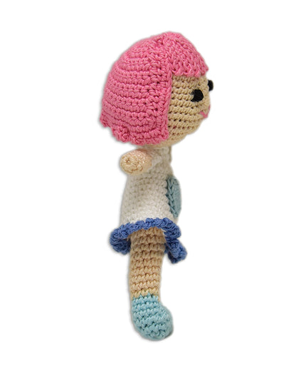 Happy Threads Kind Crochet Doll-Handcrafted-Assorted Color-Easily Washable-3M+