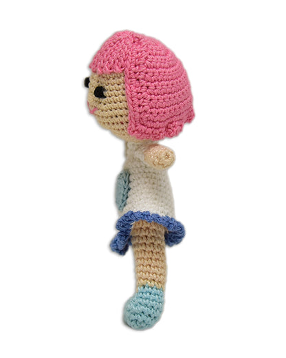 Happy Threads Kind Crochet Doll-Handcrafted-Assorted Color-Easily Washable-3M+