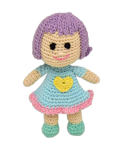 Happy Threads Kind Crochet Doll-Handcrafted-Assorted Color-Easily Washable-3M+