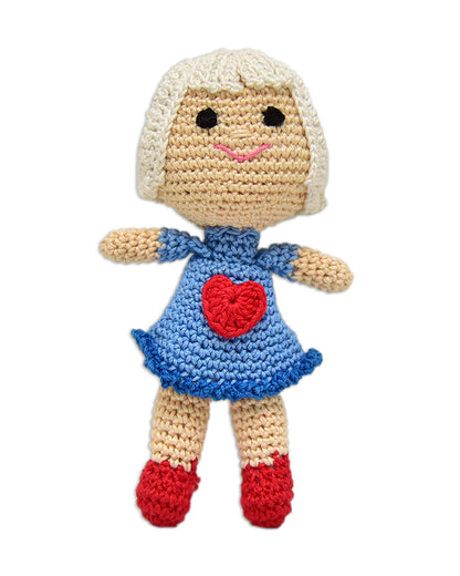 Happy Threads Kind Crochet Doll-Handcrafted-Assorted Color-Easily Washable-3M+