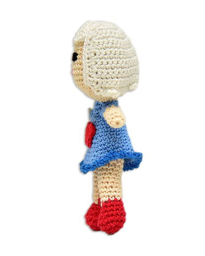 Happy Threads Kind Crochet Doll-Handcrafted-Assorted Color-Easily Washable-3M+
