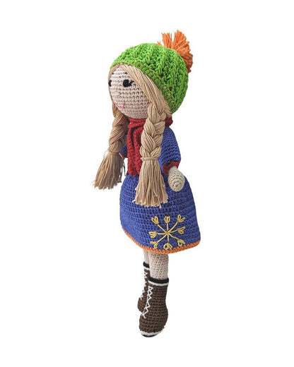 Happy Threads Shaylah Crochet Doll-Handcrafted-Easily Washable-6M+