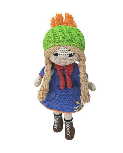 Happy Threads Shaylah Crochet Doll-Handcrafted-Easily Washable-6M+