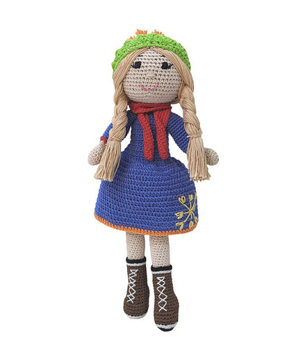 Happy Threads Shaylah Crochet Doll-Handcrafted-Easily Washable-6M+