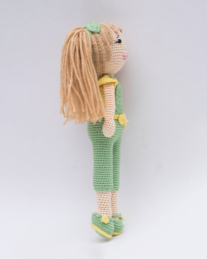 Happy Threads Nickey Crochet Doll-Handcrafted-Easily Washable-6M+