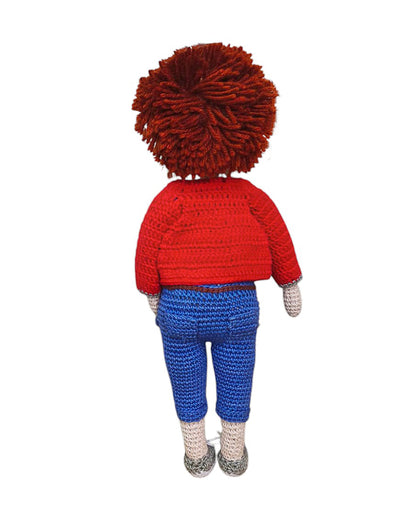 Happy Threads Jack Crochet Boy Doll-Handcrafted-Easily Washable-6M+