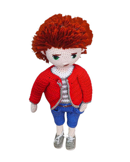 Happy Threads Jack Crochet Boy Doll-Handcrafted-Easily Washable-6M+