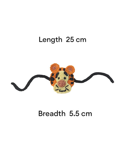 Happy Threads Tiger Handmade Crochet Rakhi Band-For Infants