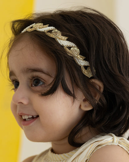 Rattle & Co. Multicolor Headband-Felt-Embroidered-For Infants