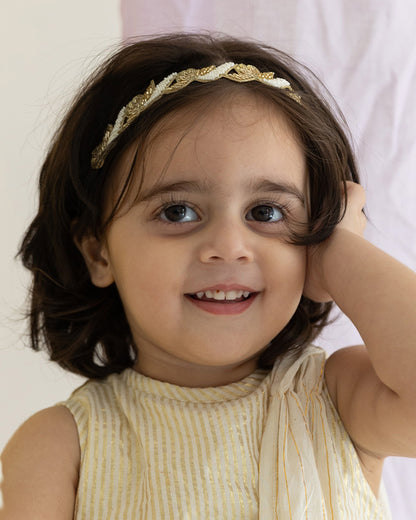 Rattle & Co. Multicolor Headband-Felt-Embroidered-For Infants