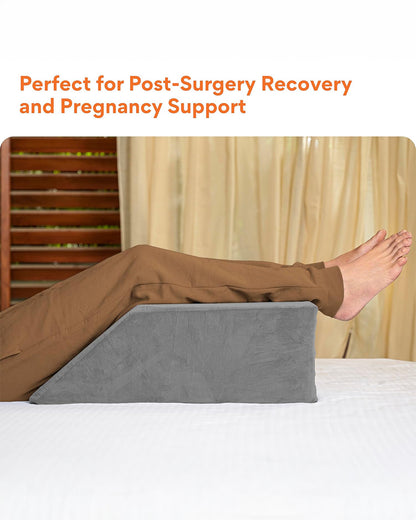 Fovera Pregnancy Pillow-Multipurpose Leg Elevation-Grey-Memory Foam-For Maternity