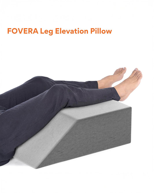 Fovera Pregnancy Pillow-Multipurpose Leg Elevation-Grey-Memory Foam-For Maternity