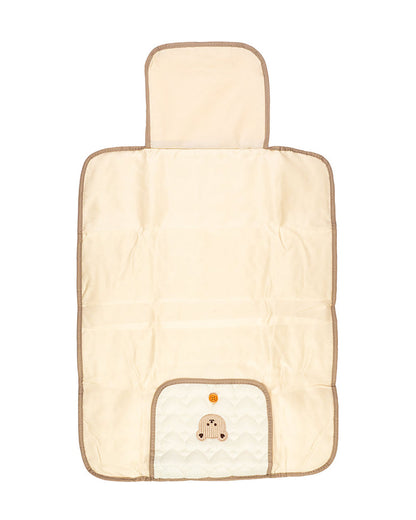 Kicks & Crawl Foldable Diaper Changing Mat-With Soft Quilted Design-Baby Bear