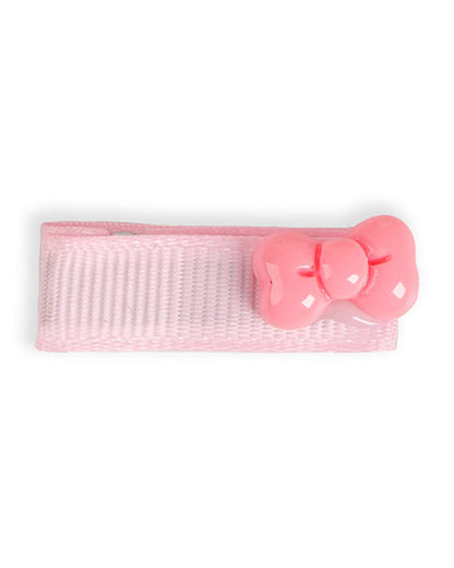 Kicks & Crawl Peach Hair Clips-Bow-tiful-Metal-Pack of 5-For Infants
