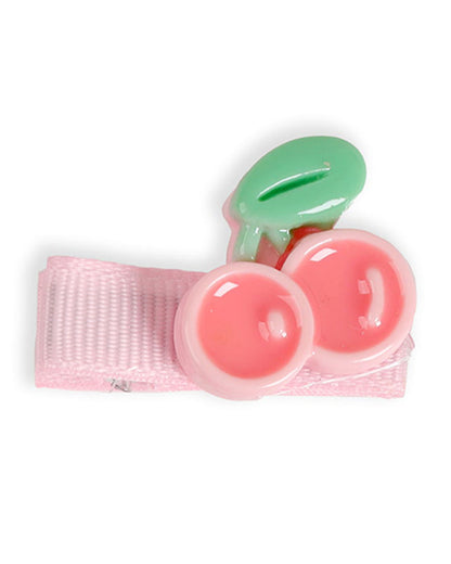 Kicks & Crawl Peach Hair Clips-Bow-tiful-Metal-Pack of 5-For Infants