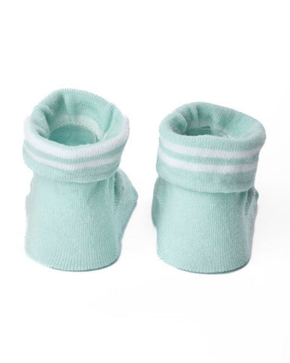 Kicks & Crawl Light Blue Socks-Chick Cubs-Cotton & Polyester-Pack of 2-For Infants