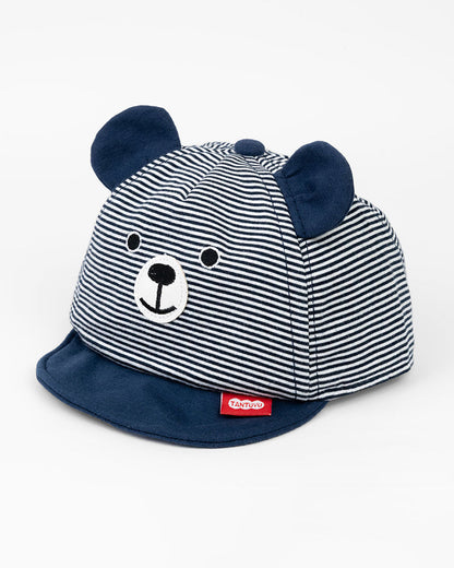 Kicks & Crawl Navy Blue Cap-Chilly Snugs-Cotton-For Infants