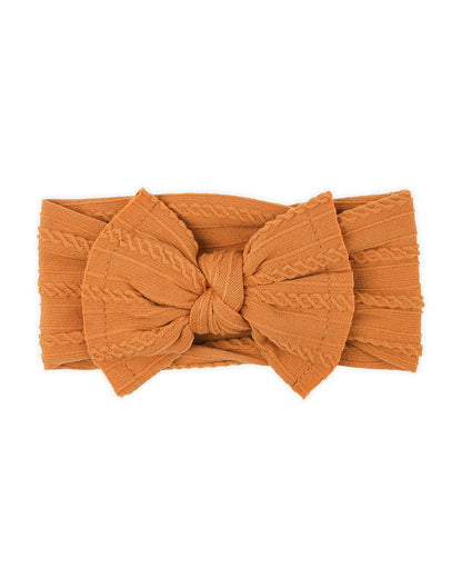 Kicks & Crawl Tan & Yellow Headbands-Creamy Dreamy-Cotton Blend-Pack of 2-For Infants