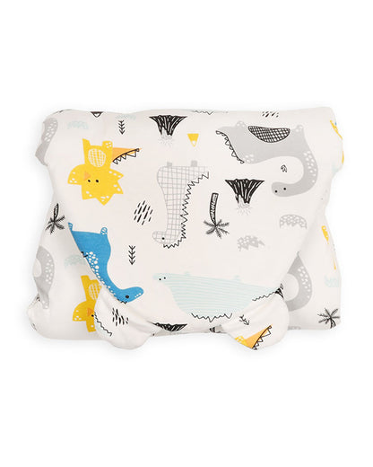 Kicks & Crawl Dino World Baby Sleeping Nest-Equipped With Velcro Harness-With 3-Way Zip For Easy Change-Newborn Bed