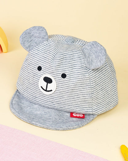 Kicks & Crawl Grey Hat-Icy Ears-Cotton-For Infants