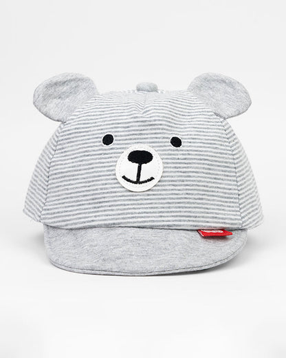 Kicks & Crawl Grey Hat-Icy Ears-Cotton-For Infants