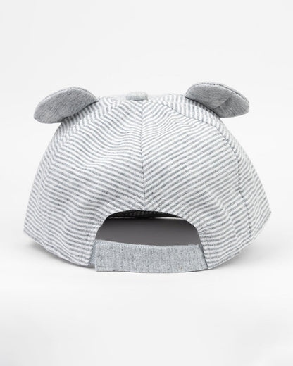 Kicks & Crawl Grey Hat-Icy Ears-Cotton-For Infants