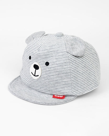 Kicks & Crawl Grey Hat-Icy Ears-Cotton-For Infants