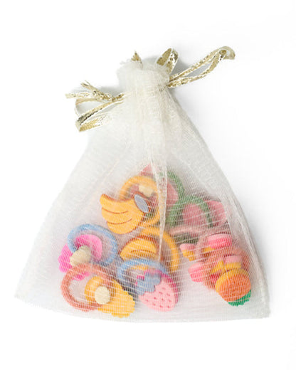 Kicks & Crawl Multicolor Rubberbands-Juicy Loops-Rubber-Pack of 10-For Infants