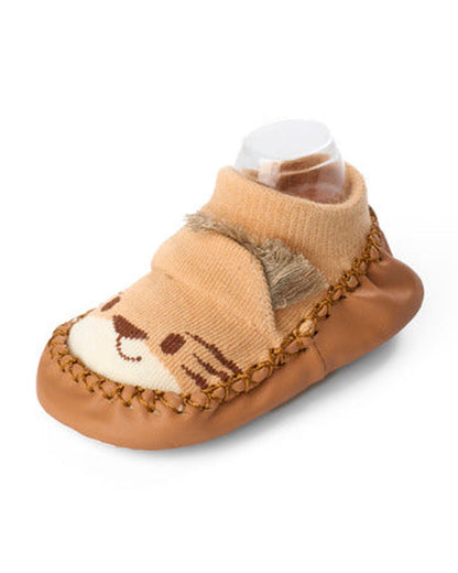 Kicks & Crawl Multicolor Pre-Walker Booties-Paw Leaf-Cotton-Pack of 2-For Infants
