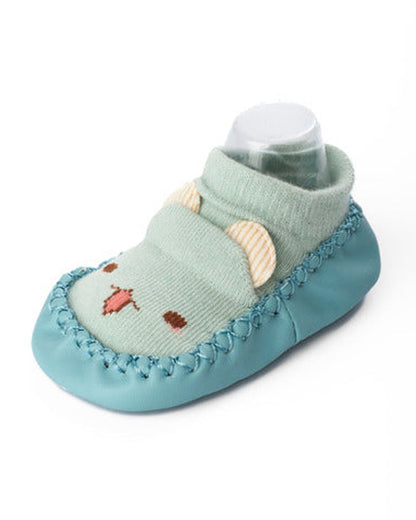 Kicks & Crawl Multicolor Pre-Walker Booties-Soft Tails & Ears-Pack of 2-For Infants