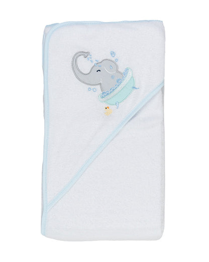 Kicks & Crawl Hooded Baby Bath Towel Set-With 5 Wash Cloths-Cotton-Tidy Trunks