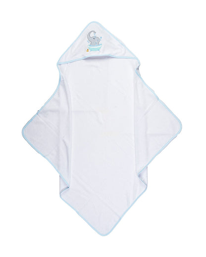 Kicks & Crawl Hooded Baby Bath Towel Set-With 5 Wash Cloths-Cotton-Tidy Trunks