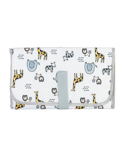 Kicks & Crawl Foldable Diaper Changing Mat-With Soft Quilted Design-Tiny Tails