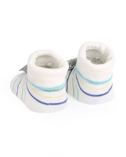 Kicks & Crawl Multicolor Socks-Trunk & Tails-Cotton & Polyester-Pack of 2-For Infants