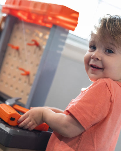 Step2 Handyman Workbench-Pretend & Play Toy-Includes 30+ Pieces Tool Set-Promotes Imaginative Play-36M+