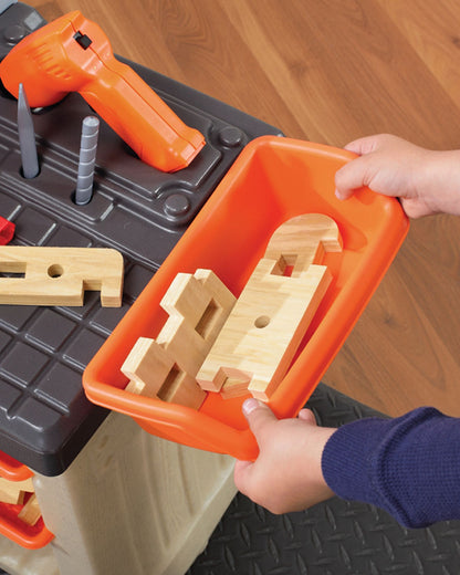 Step2 Handyman Workbench-Pretend & Play Toy-Includes 30+ Pieces Tool Set-Promotes Imaginative Play-36M+
