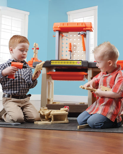 Step2 Handyman Workbench-Pretend & Play Toy-Includes 30+ Pieces Tool Set-Promotes Imaginative Play-36M+