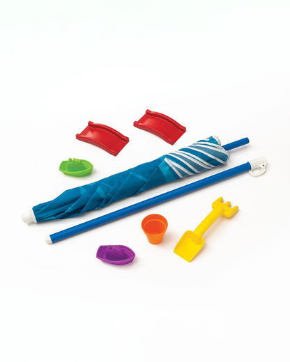 Step2 Cascading Cove Sand & Water Activity Centre & Table-Dual Sided Play With Umbrella-Promotes Sensory Skills-18M+