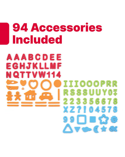 Step2 All Around Easel Board-Art & Craft Kit-Double‑Sided Easel Includes 94‑Piece Foam Magnet Kit-36M+